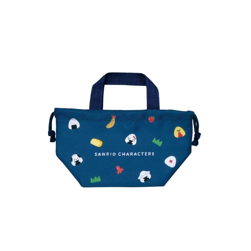 K Company Sanrio Characters (Onigiri Series) Gusseted Drawstring Navy SAON-MKC-NV