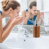 Beavorty Wooden Liquid Soap Dispenser Lotion Pump Dispenser Shampoo Shower