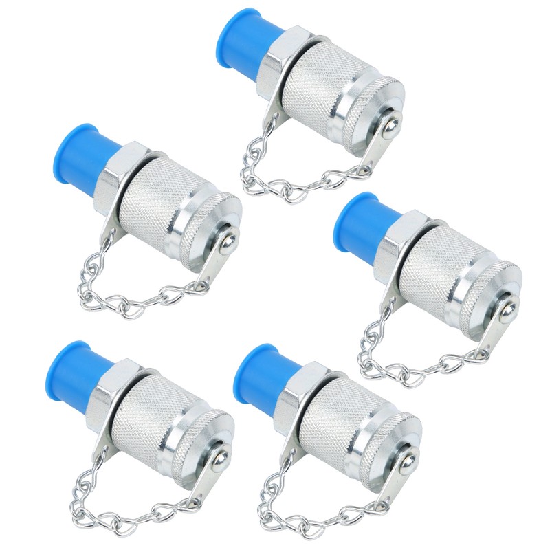 5Pcs Hydraulic Testing Adapter Thread Test Coupling Connectors Pressure Measuring