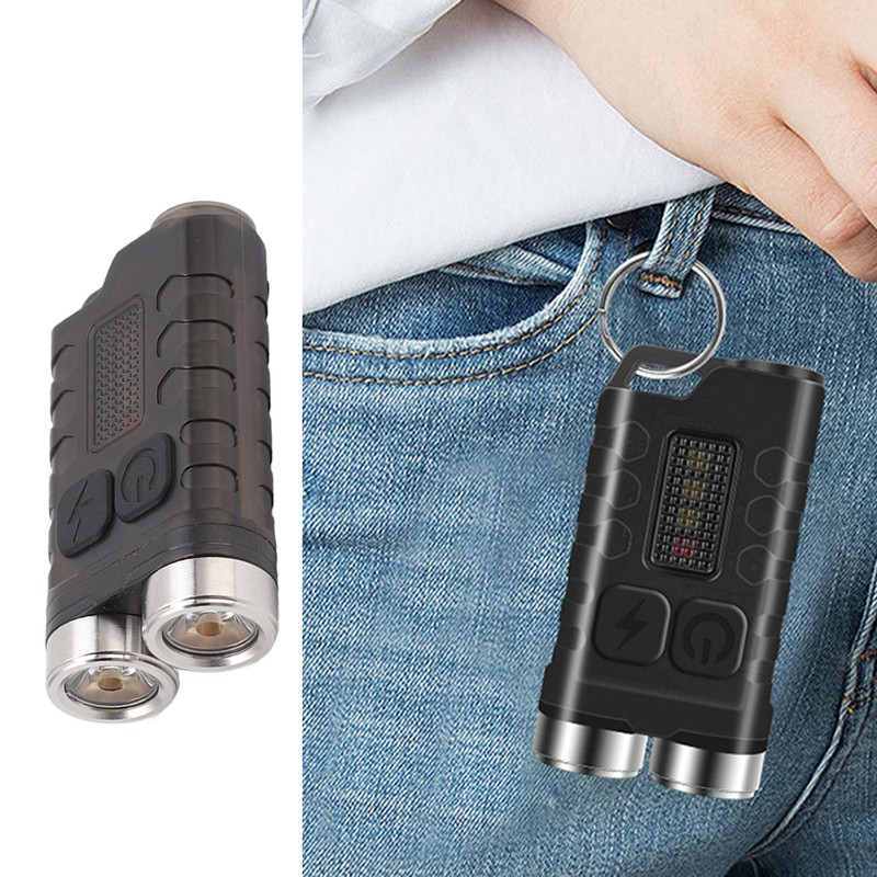 V3 Mini Keychain Flashlight USB Rechargeable Small Flashlight Outdoor Waterproof