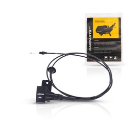 KarParts360 For Ford F-150/Lobo 2004 05 06 07 2008 Hood Release Cable | Black | Plastic/Metal | With Handle | Replacement For 4L3Z16916AAA