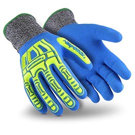 HexArmor Rig Lizard Fluid 7102 Double Coated Water Resistant Work Gloves with Impact Protection, XX-Small