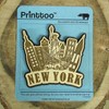 Wood Engraved New York Fridge Magnet Souvenir Gift