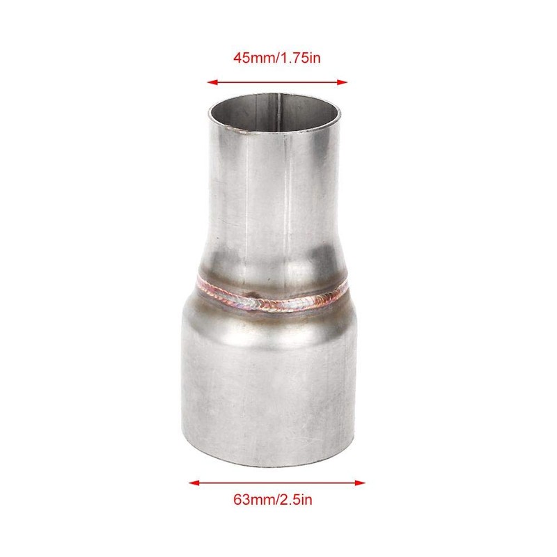 Reducer Adapter, 2.5in to 1.75in Exhaust Reducer Connector Pipe Standard