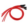 Spark Plug Ignition Wire Set Red High Performance Silicone 1m