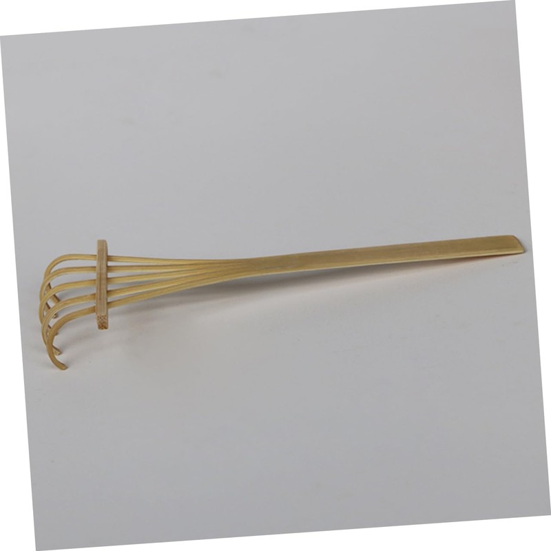 Toyvian Bamboo Rake Five Teeth Rake Sand Table Rake Mini