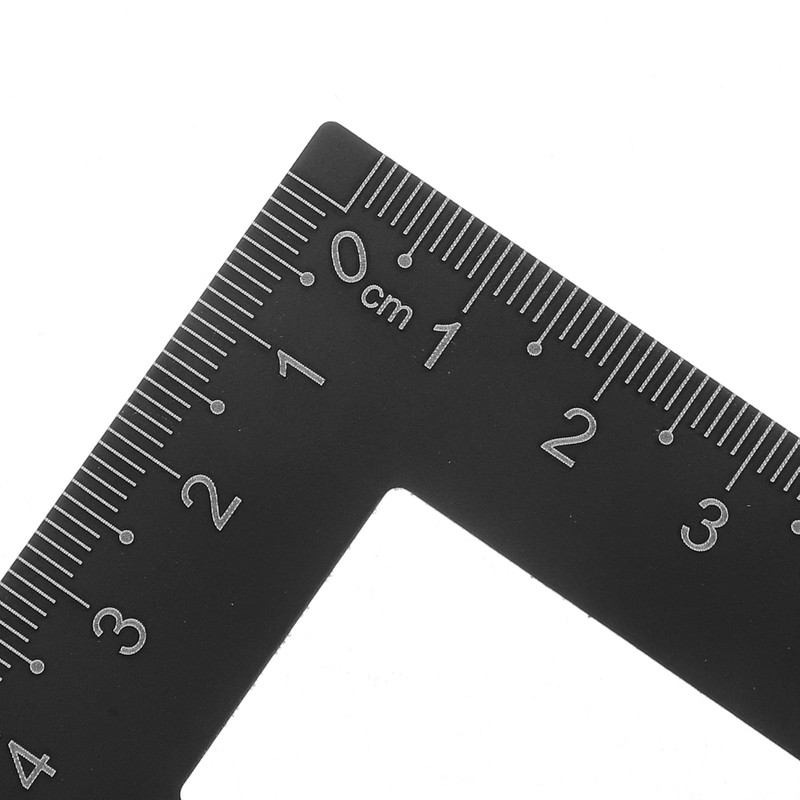 rosenice Aluminum Triangle Scale Ruler Set of 2 Triangular Protractor