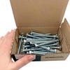 Pack of 30 DIN 571 Galvanised Steel Hexagon Wood Screws