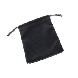 (SAJ) Velour Drawstring Bag Pouch Gift Wrapping Gray (6.3 x 4.7 inches (16 x 12 cm) (10 pcs)