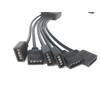 HUABLUE Black 4-Pin LED Splitter Cable Y Splitter Cable RGB