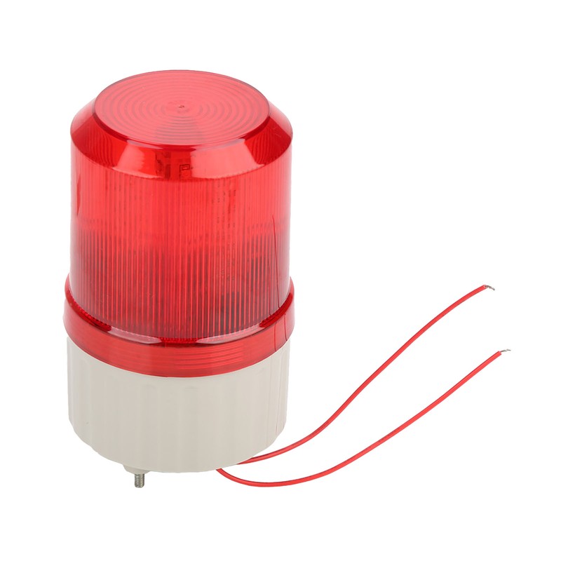 220V Red LED Warning Lights Acousto optic Alarm System Rotating