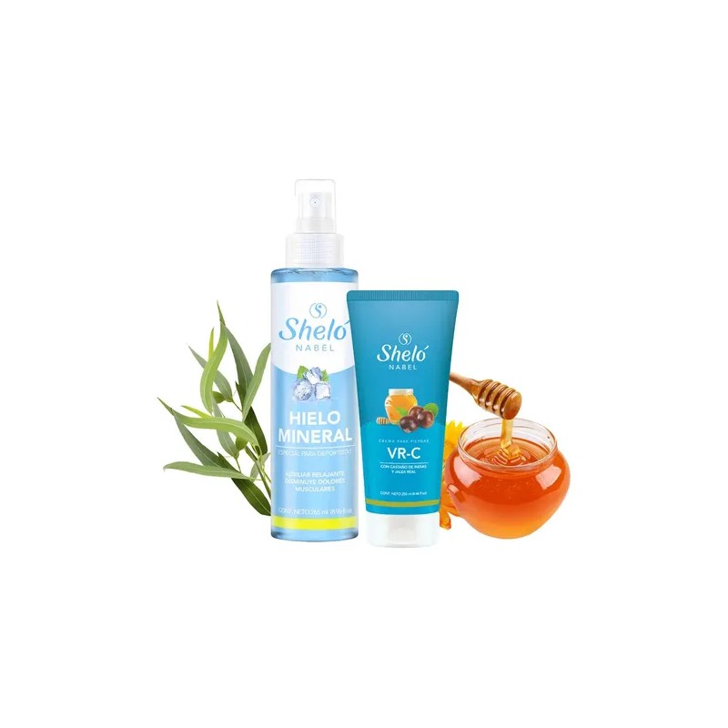 Pack Sheló Para Varices Crema Vr-c + Hielo Mineral