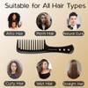 Boorika Wide-Tooth Comb C Smooth, Sturdy, and Anti-Static Comb for