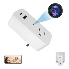 Wifi 1080p Espía Cámara Oculta Regleta Grabadora