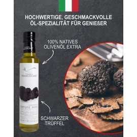 Black Truffle Dressing with 100% ITALIAN Extra Virgin Olive Oil - 250ml - 8.45 Fl oz | Directly imported from selected artisanal farms in Italy