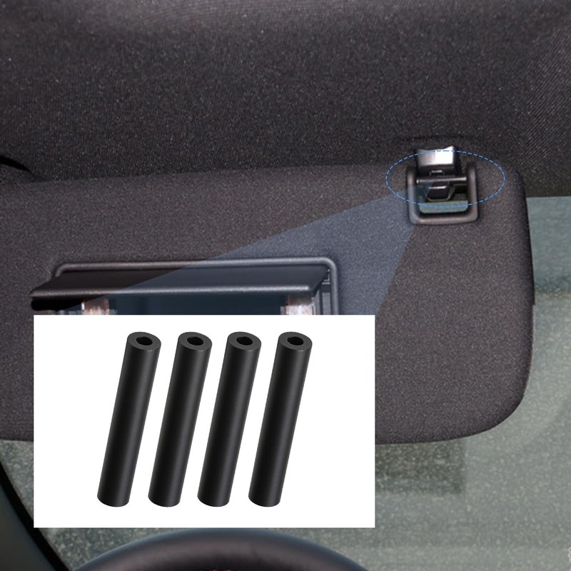 Norkmdi Car Sun Visor Repair Kit, 4PCS Rubber Vehicle Visor