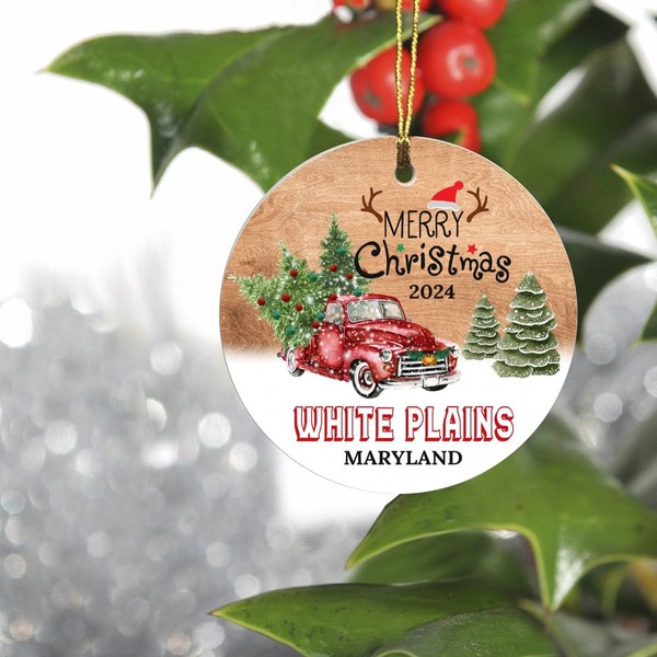 Christmas Tree Ornaments 2024 - White Plains Maryland Ornament Hometown