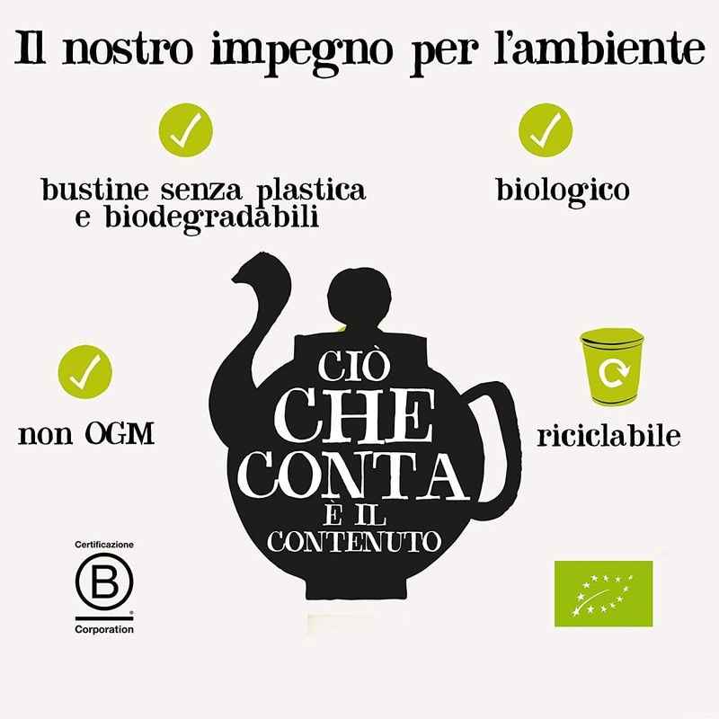 CUPPER Infuso Biologico Limone e Zenzero, Ingredienti da Agricoltura Biologica,