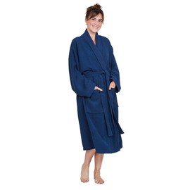 Dock & Bay Bath Robe - One Size Fits Most, Unisex Fit - Quick Dry & Super Absorbent - Classic - Nautical Navy
