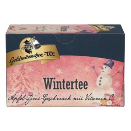 Goldmännchen Winter Tea Apple Cinnamon Vitamin C Fruit Tea 20 Individually Sealed Tea Bags