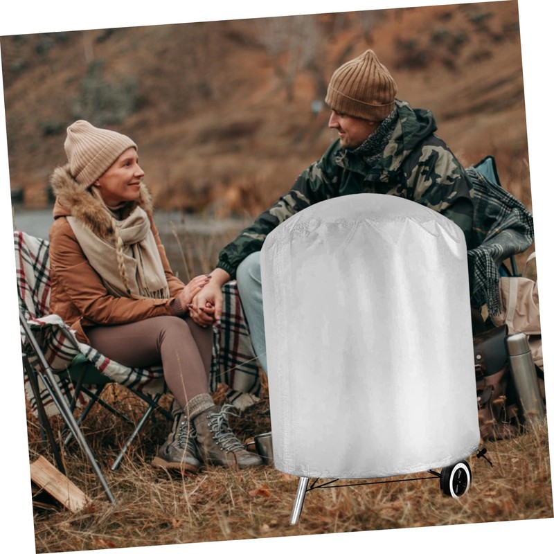 IWOWHERO Polyester Barbecue Grill Cover for Outdoor Use and Easy