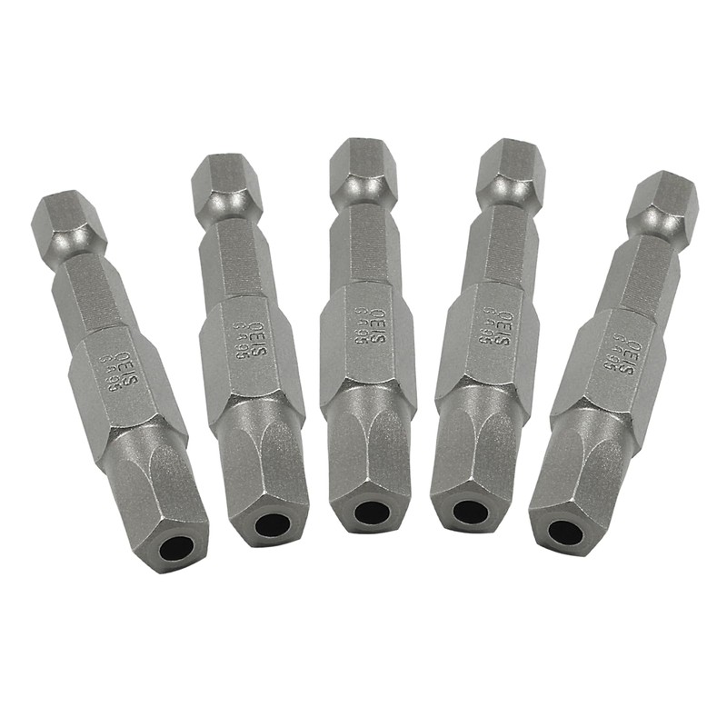 LDEXIN 10Pcs Magnetic Pentagon Head Screwdriver Bits 1/4" Hex Shank