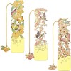 YQQZQ 3pcs Metal Bookmarks, Classical But Fashion Flower Design, Osmanthus,