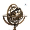 Engraved Brass Tabletop Armillary Nautical Sphere Globe