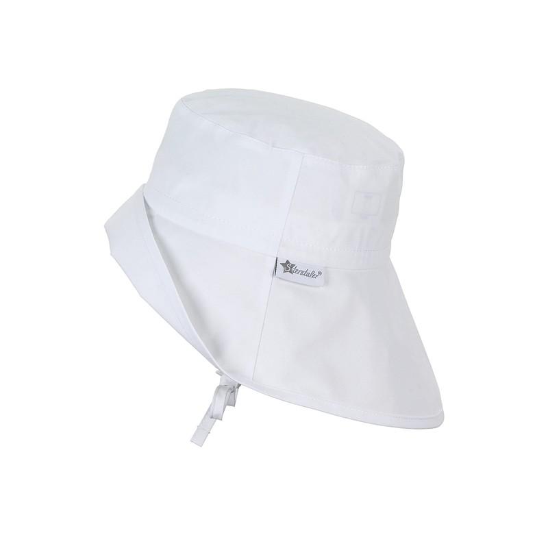 Sterntaler Unisex Children's Sun Hat Plain, White