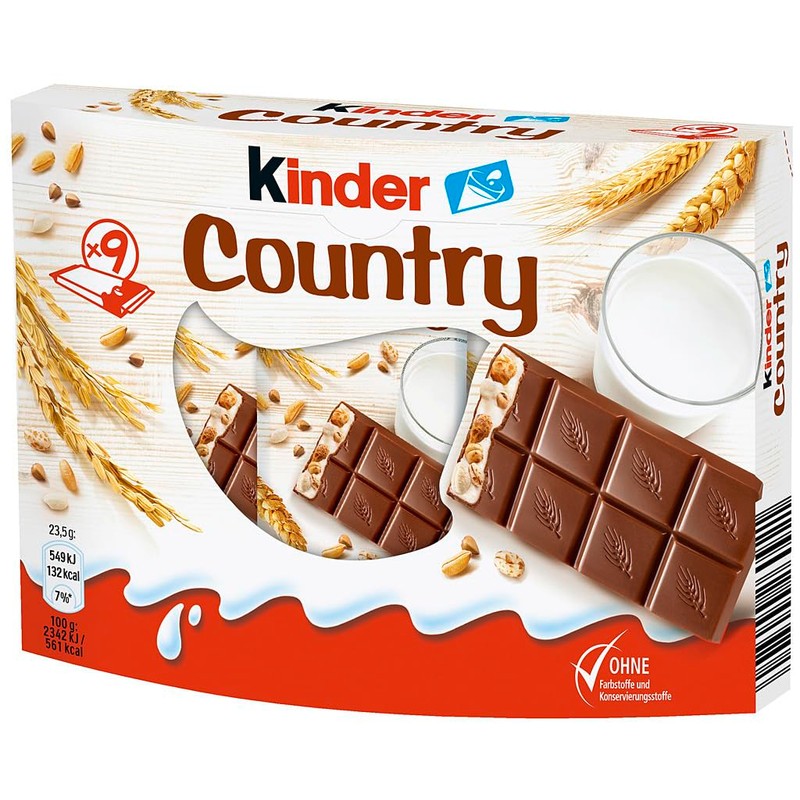 Kinder Country Bar 9 Bars 212g