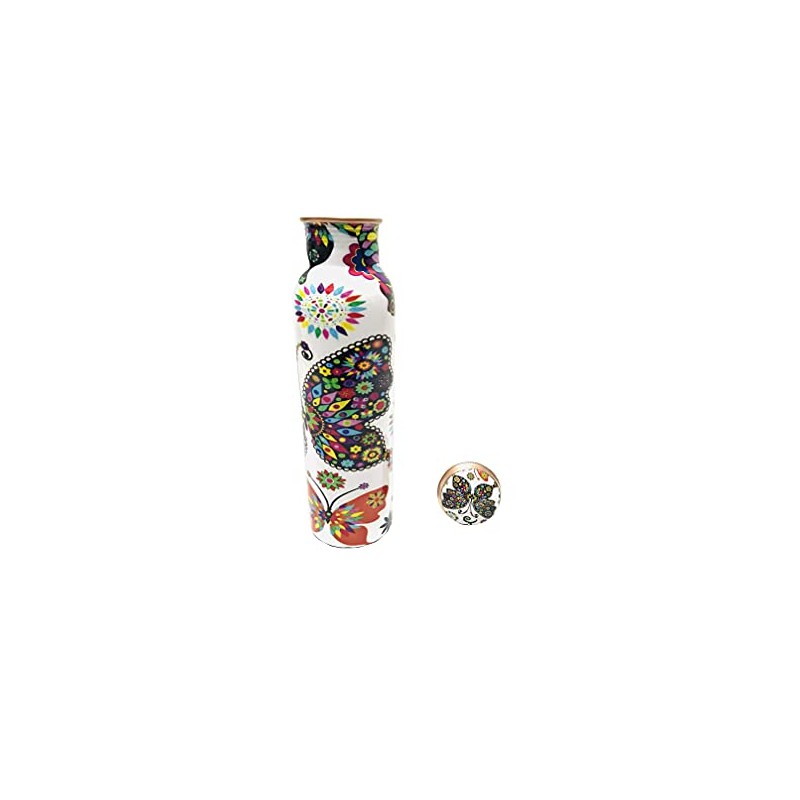 Butterfly Copper Water bottle 900 ml Joint-Free Copper Water Bottle