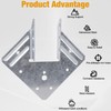 Hurricane Ties for Rafters 50 Pack, 18-Gauge Hurricane Roof Straps
