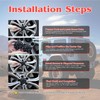 10-Pack Fuel Wheel Center Cap Screws with Adapter Tool for