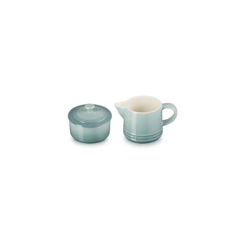 Le Creuset Stoneware Signature Cream & Sugar Set, Sea Salt