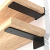 LEOPO 8 inch 6 Pack Floating Shelf Brackets, 1/5” Thick