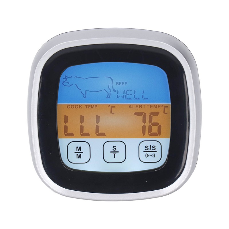 Digital Meat Thermometer LED Display Accurate Reading Meat Temperature Gauge