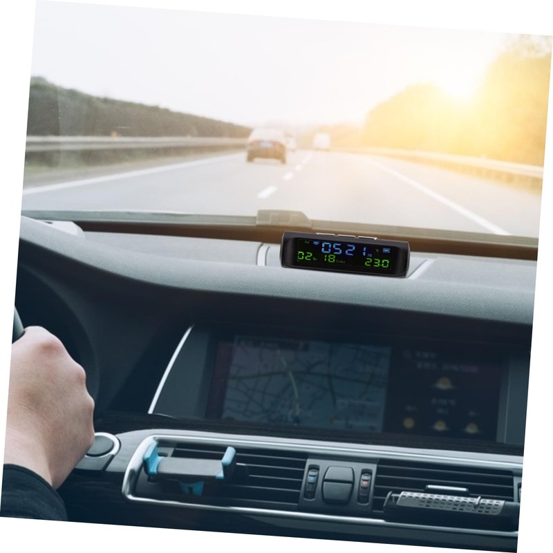 Mikinona Clock Car Auto Calendar Display Thermometer Auto Digital Watch