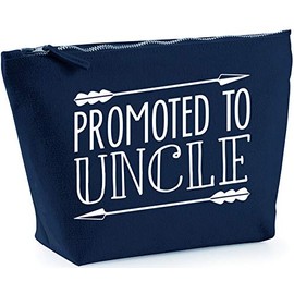 Hippowarehouse Promoted To Uncle printed make up cosmetic wash bag 18x19x9cm