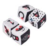 4pcs Baby Cloth Blocks Toy Letters Animals Learning Black White