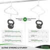 Ultra Heavy Duty Plastic Clothes Hangers - White - Durable