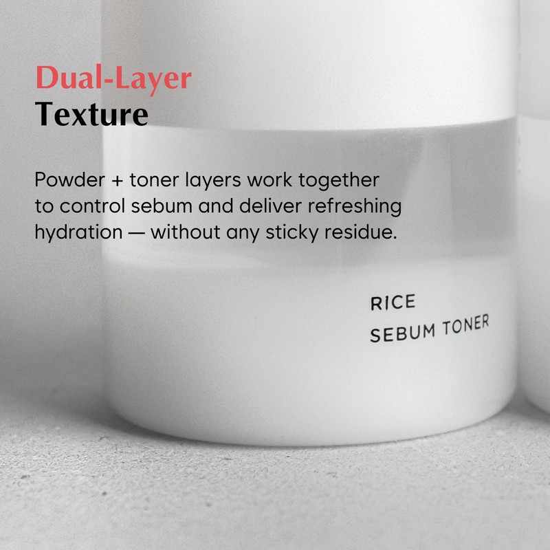 MIDHA Rice Sebum Toner,6.76fl.oz/200ml,Hydrating, Pore Refining, 80% Pure Rice bran