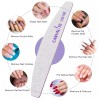 Canvalite 10 PCS 네일 파일 전문가용 재사용 가능한 양면 에머리