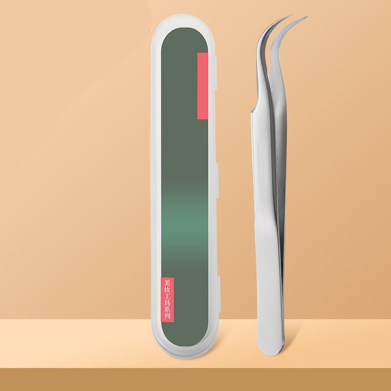 Bodermincer 先曲がりピンセット ピンセット 精密 ピンセット まつ毛 ネイル ピンセット まつ毛 ピンセット