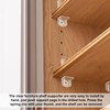 Sopoloray 20Pcs Plastic Locking Shelf Support Pegs 5mm Peg x