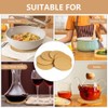 Flintronic Set of 6 Pot Coasters, 18 cm Diameter, Cork
