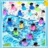 Ecation 100 Pcs Luminous Mini Duck Keychains Glow in the