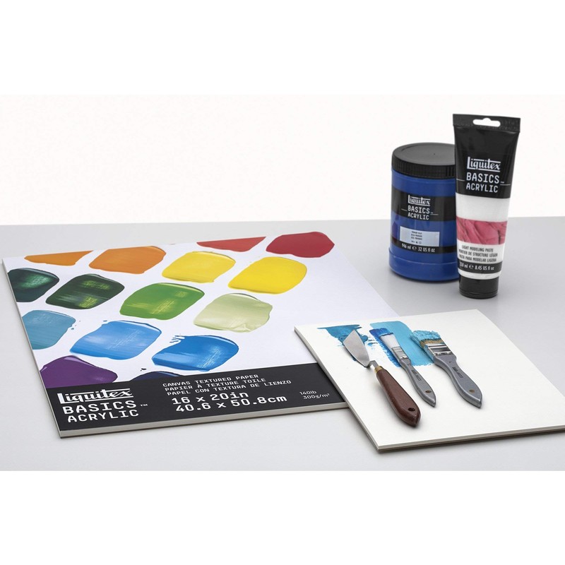 Liquitex Basics - Pennello per pittura, punta piatta, n. 8