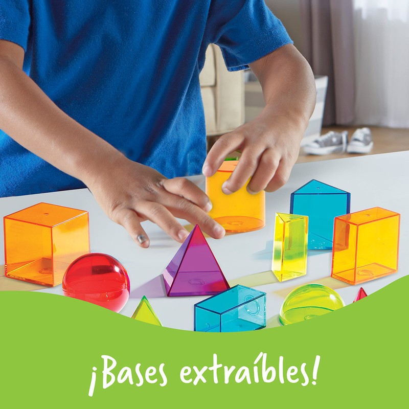 Learning Resources View-Thru Geometric Solids - Classroom Must Haves, Teacher