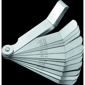 BikeMaster 151525 12-Blade Angled Combination Tappet Feeler Gauge Set -Pack of 3