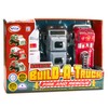Magnetic Build-A-Truck Fire and Rescue Magnetic Toy Play Set, 6